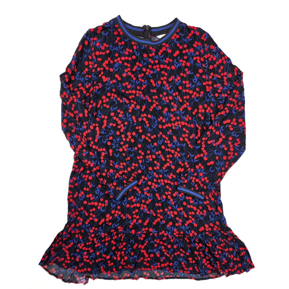 Popsugar Cherry Dream‎ Fresh Prep Ruffled Flounce Midi Dress Women's Size Medium